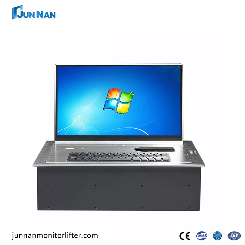 Konfrans Kağızsız Ağıllı Lifting LCD Ekran Flipper Kompüter Masası Tətbiqi