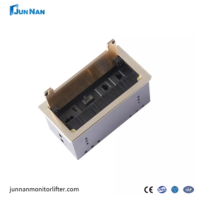 USB portu olan gizli recessed masa üstü elektrik stansiyası konfrans masa