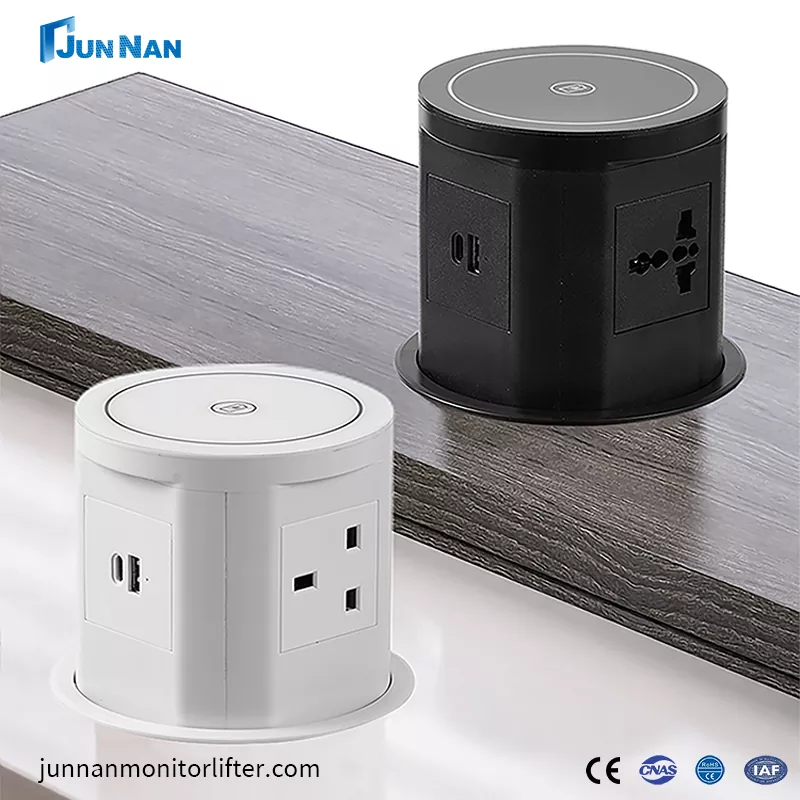 USB və Simsiz şarj WiFi ilə pop-up soket smart fiş