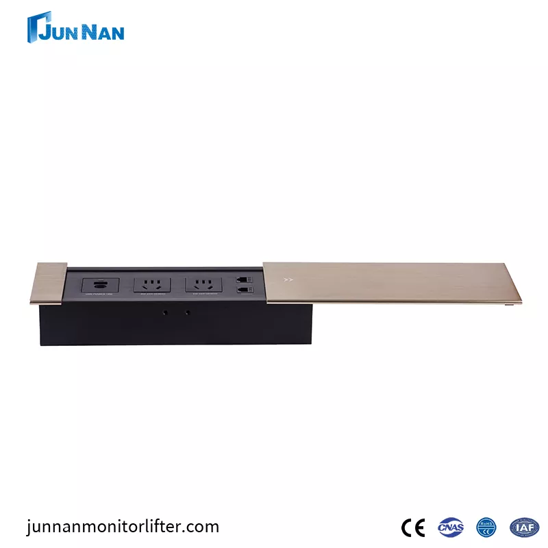 Masa üstü quraşdırılmış AB gücü, İkiqat USB ilə mebel yuvasını açın